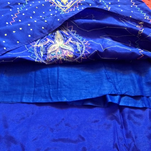 vintage 80s purple silk beaded embroidered gown NWOT ๐HOST PICK ๐ - Picture 11 of 12